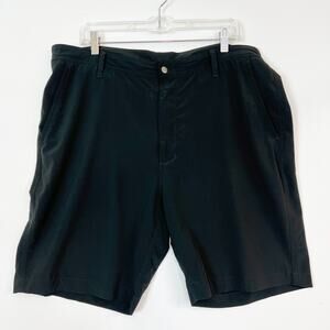 FJ Foot Joy Black Golf Shorts Zip Fly Button Closure Lightweight Men's 38